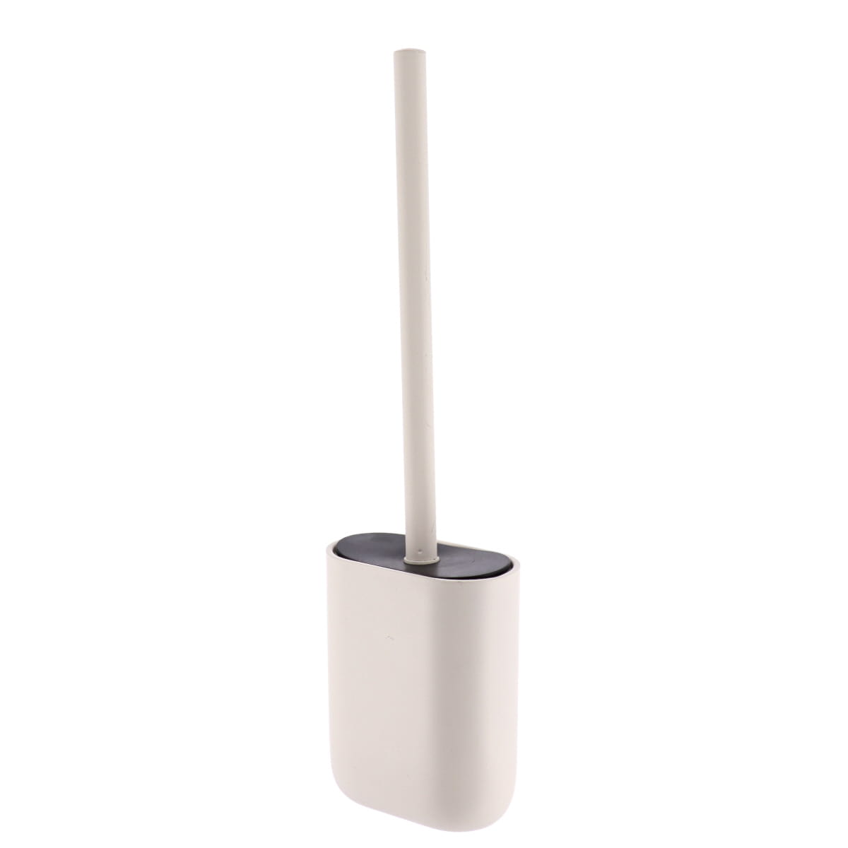 Oval Toilet Brush Matte Polyresin Minimalist Bathroom Accessory