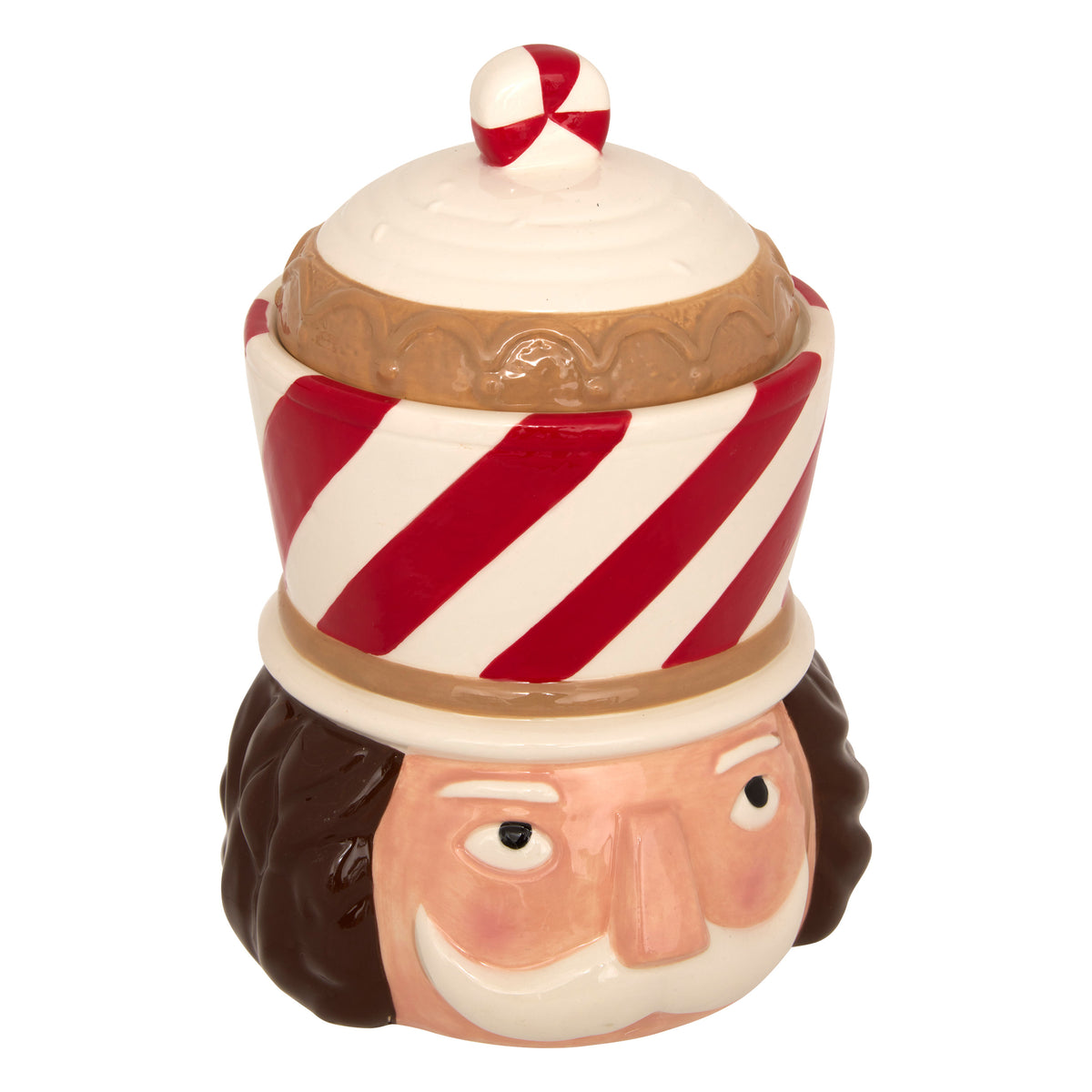 Nutcracker Cookie Jar Height 24 cm Ceramic – Dolomite Holiday Jar