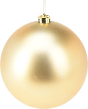 Xmas Ball 18 cm Plastic Christmas Bauble - Gold & Red Finishes