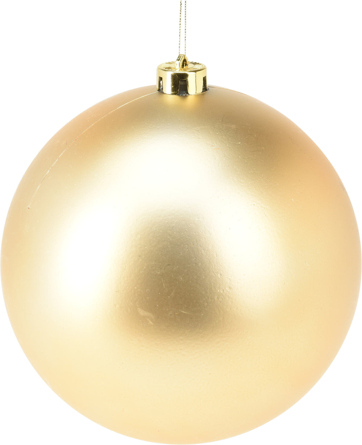 Xmas Ball 18 cm Plastic Christmas Bauble - Gold & Red Finishes