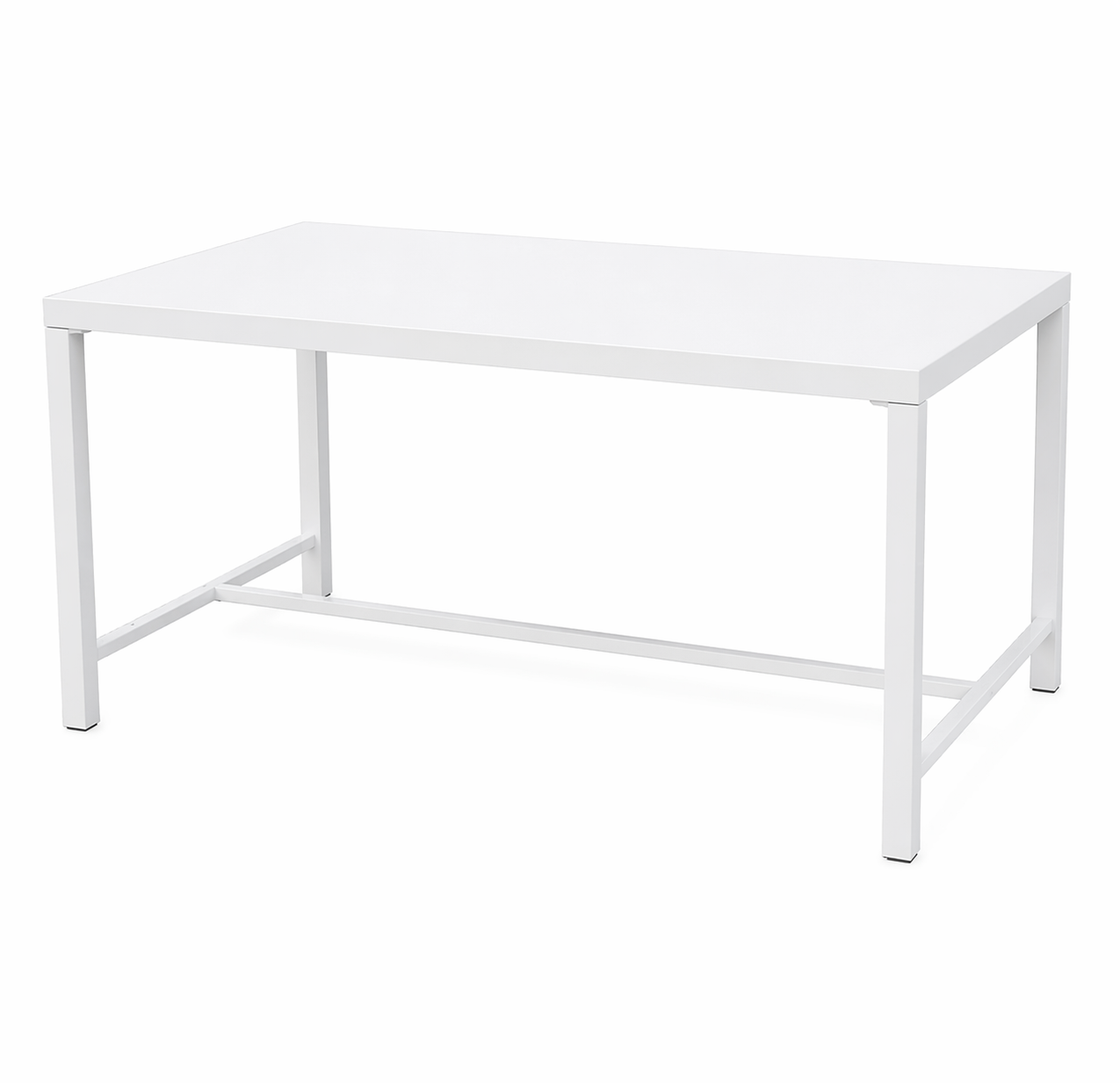Outdoor Aluminum Garden Table 130 x 80 x 65 cm Gray