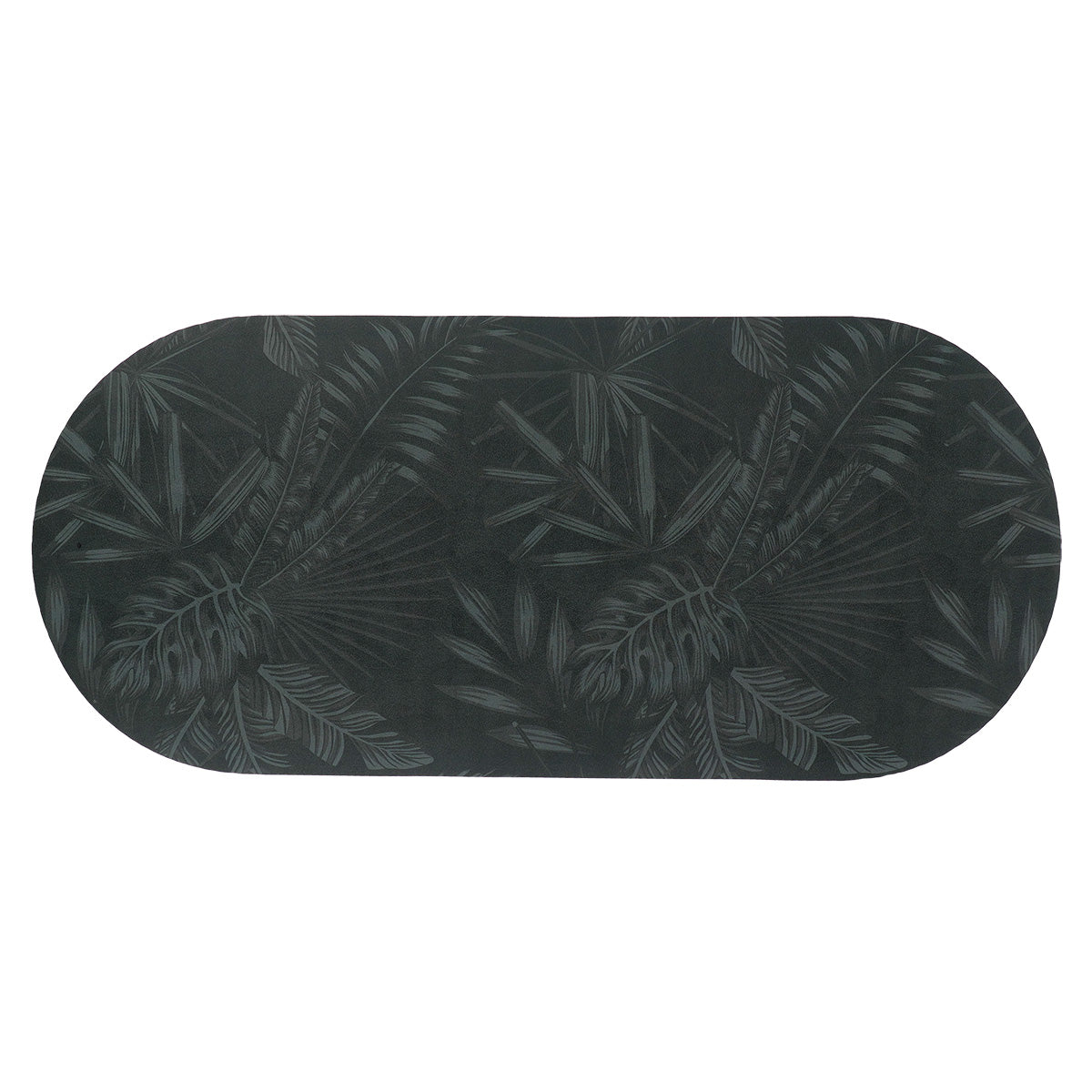 Soft Absorbent Oval Mat Non-Slip Bathroom Floor Rug 100x45cm