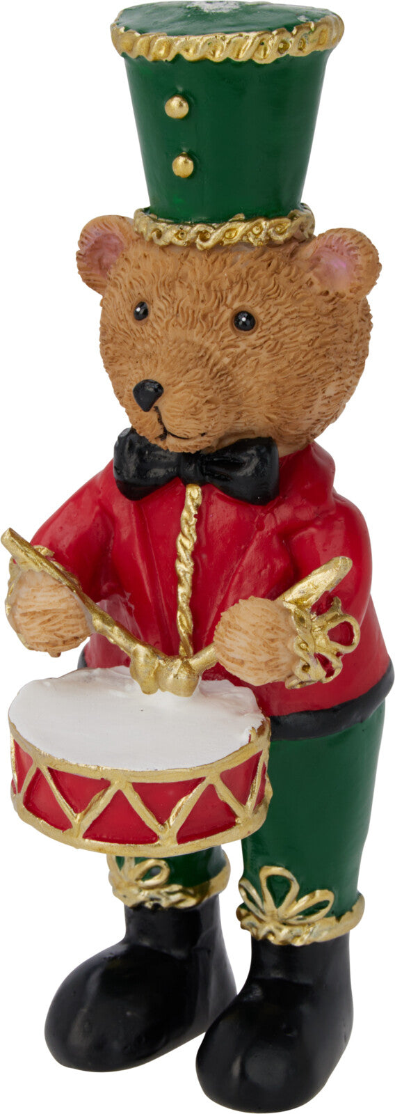 Bear Standing Decoration - Polystone Christmas Ornament 17.5cm (Boy/Girl)
