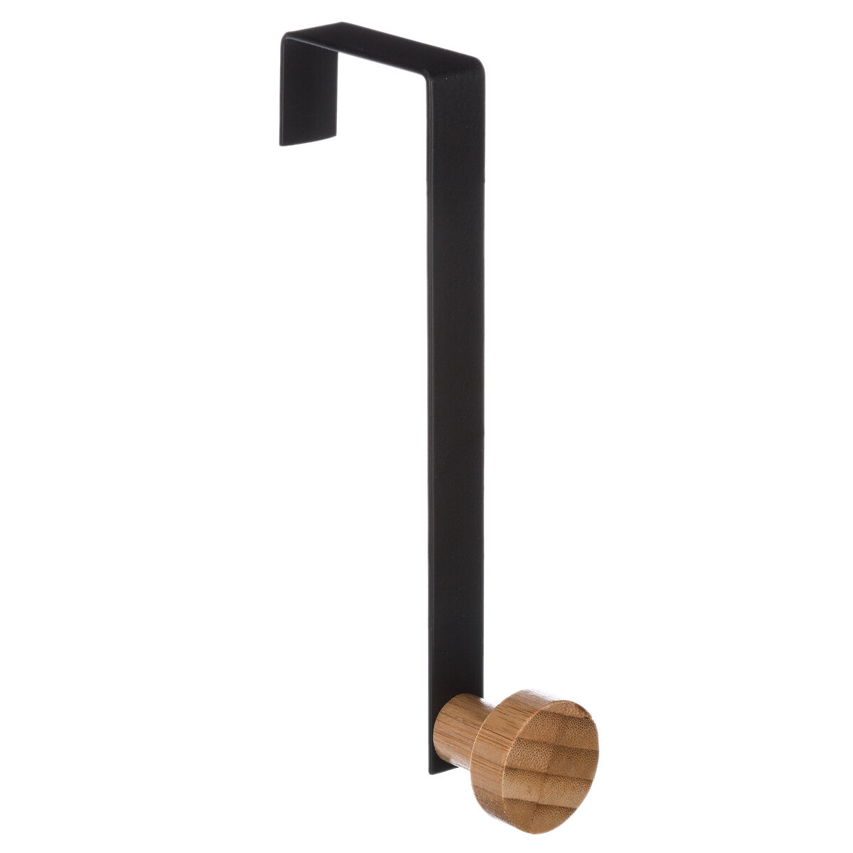 1-Head Coat Hook Metal and Bamboo