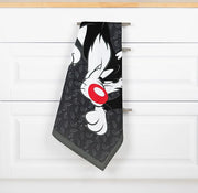 LOONEY TUNES SYLVESTER DISH CLOTH 100% Cotton, 50x70cm