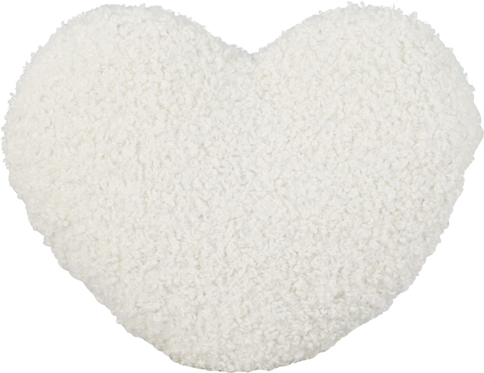 Cushion Heart Teddy Heart-Shaped Pillow 35x33 cm Polyester Knitted