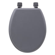 TOILET SEAT, Oval MDF Fiberboard with Universal Hinges