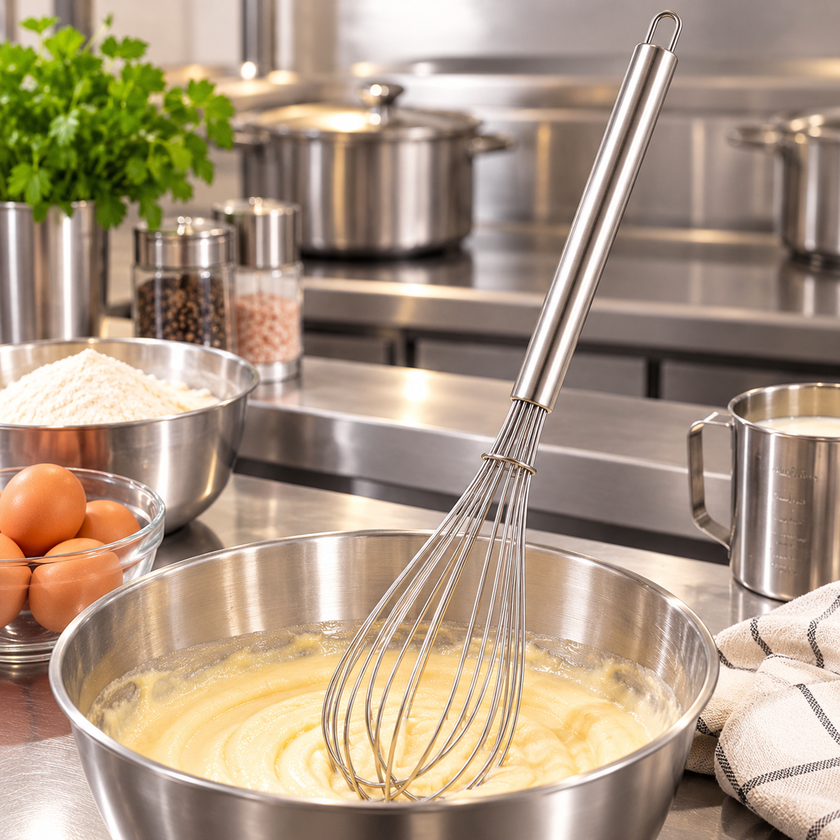 Stainless Steel Professional Whisk – 115 cm