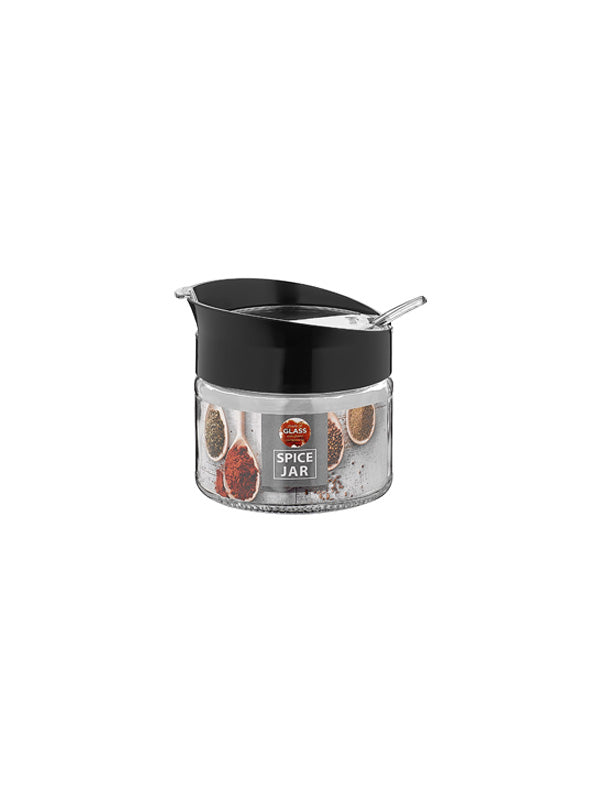Otto Glass Spice Jar with Spoon