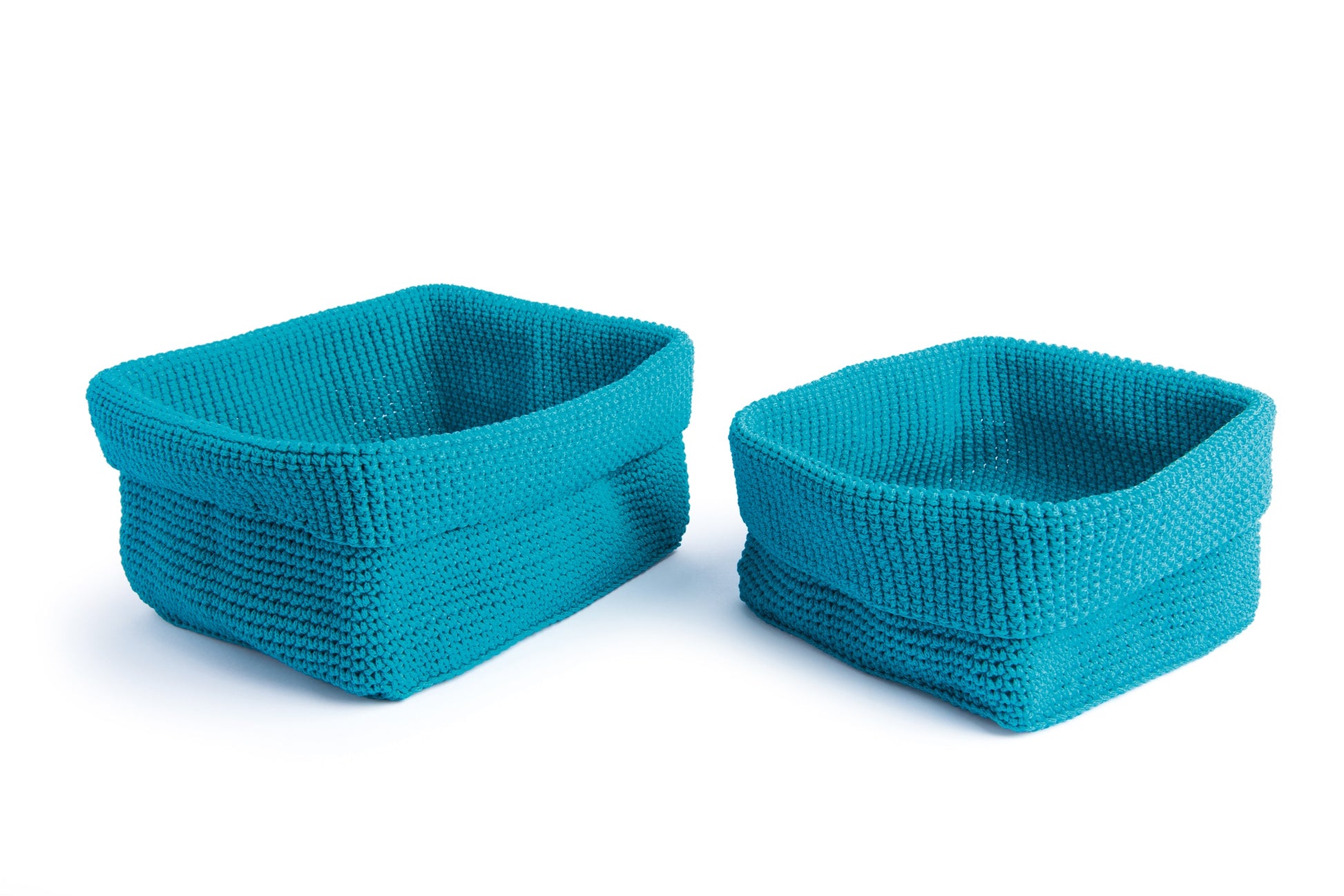 Set of 2 Rectangular Polypropylene Baskets