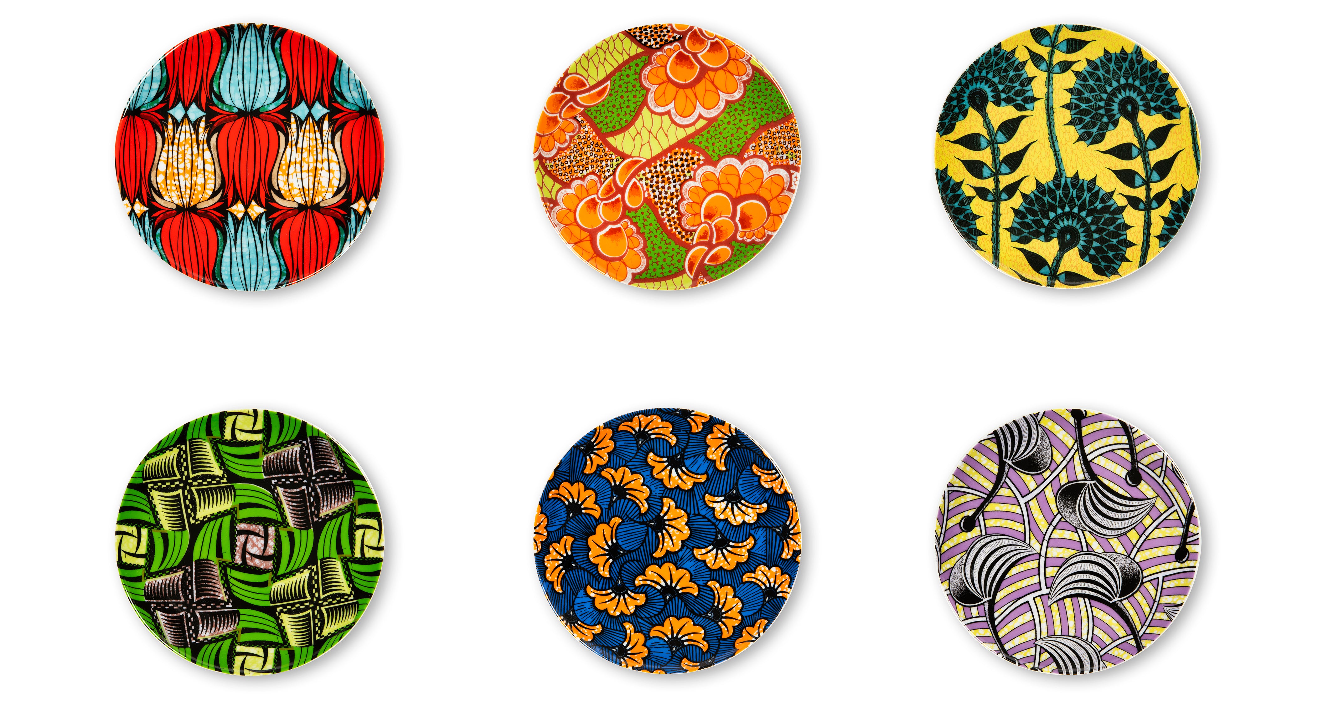 AFRIKA Set of 6 Pcs Appetizer Saucers