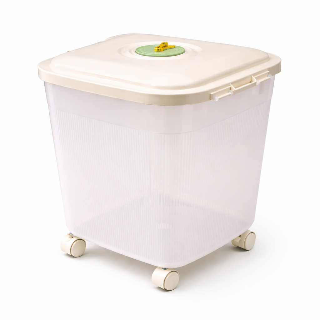Plastic Storage Box with Lid and Wheels 30 L or 50 L