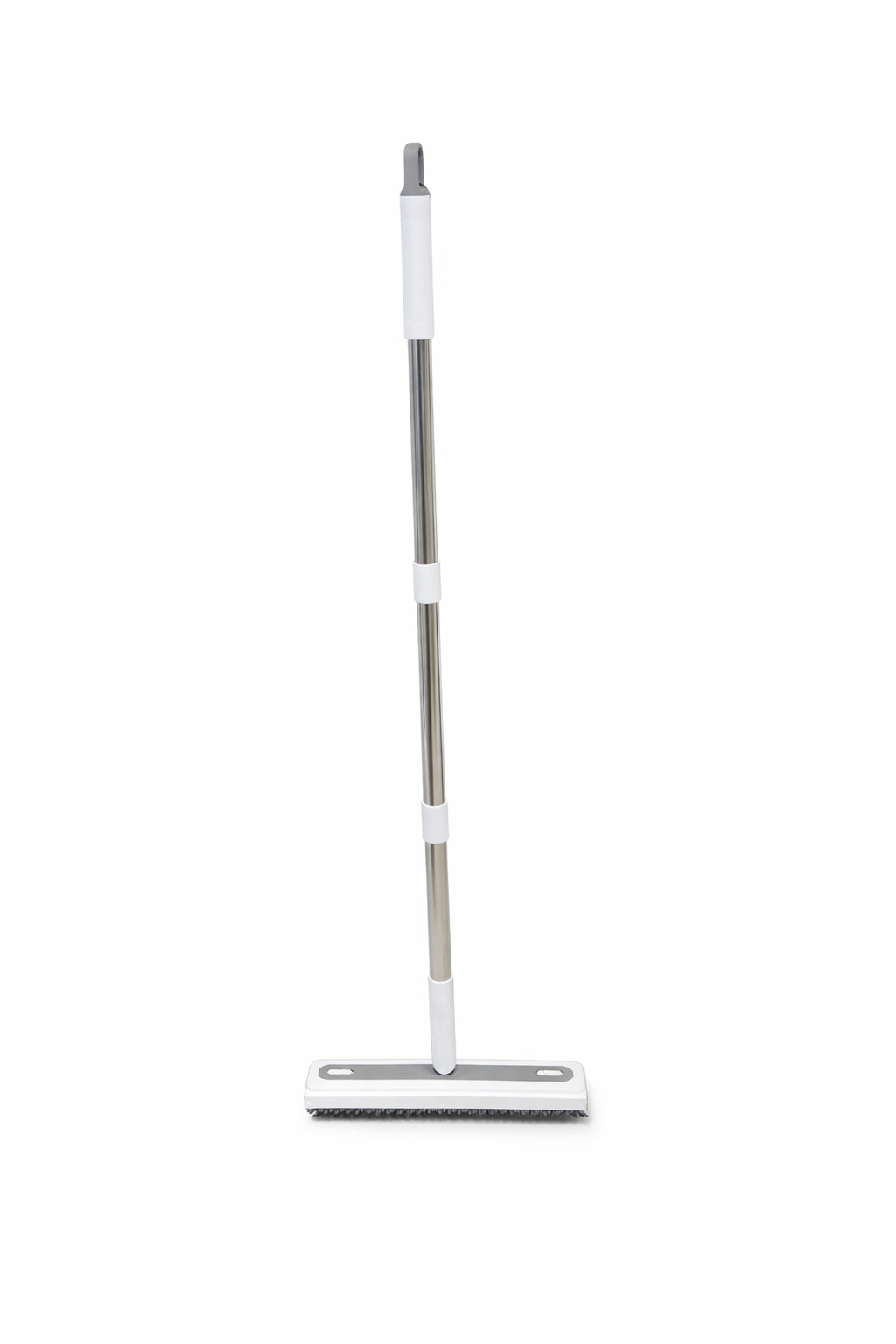 Broom with Stainless Steel Handle and Dual-Color Bristles
