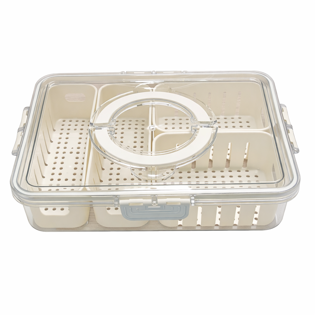 Multi Compartment Fridge Organizer 31x24x6 cm