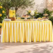 Rectangular Pleated Tablecloth 180 × 74 × 70 cm