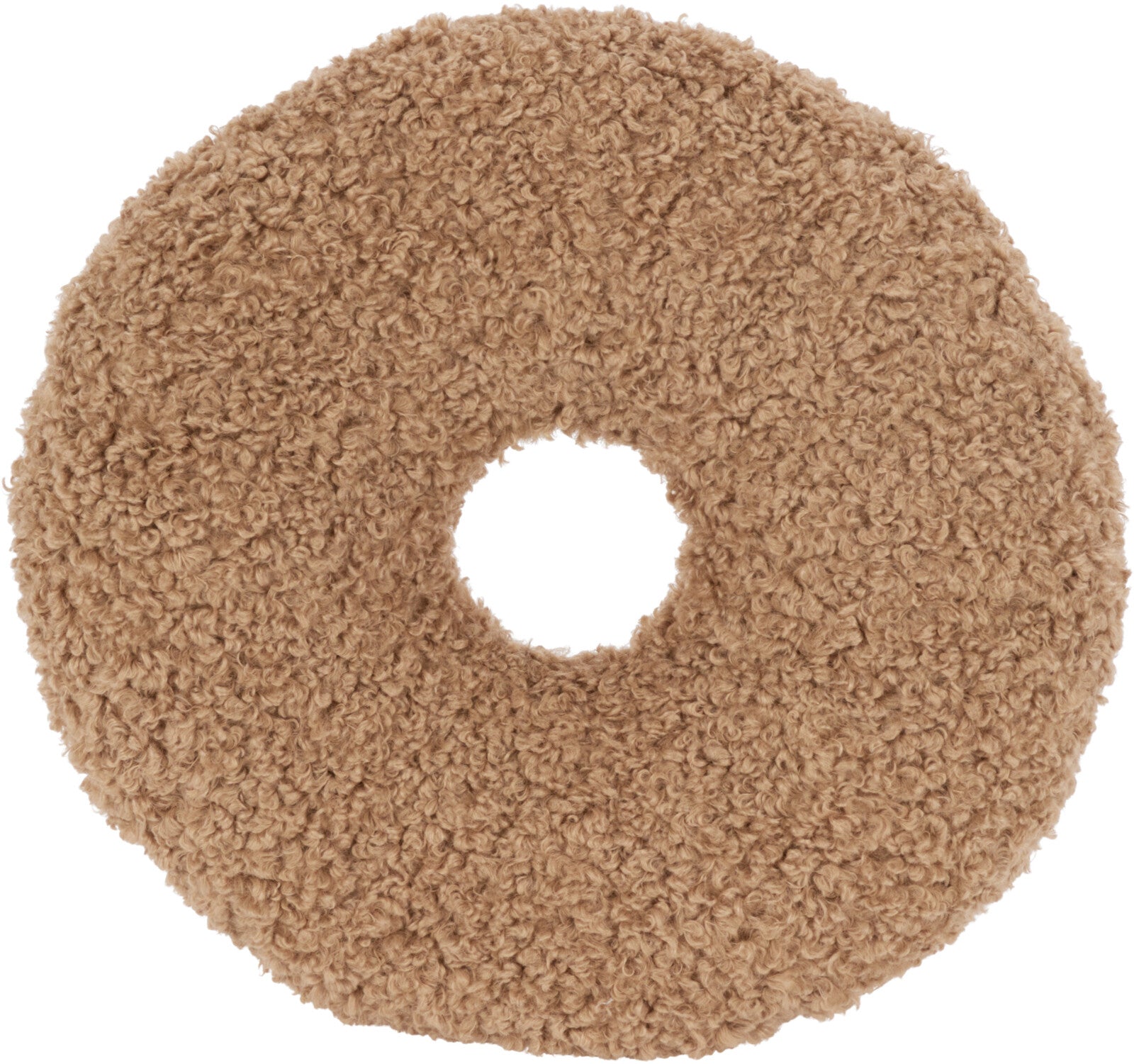 Cushion Donut Donut-Shaped Teddy Cushion 35x35 cm Polyester