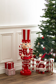 Nutcracker Candy Cane 91 cm Magnesia Decorative Figure Red & White