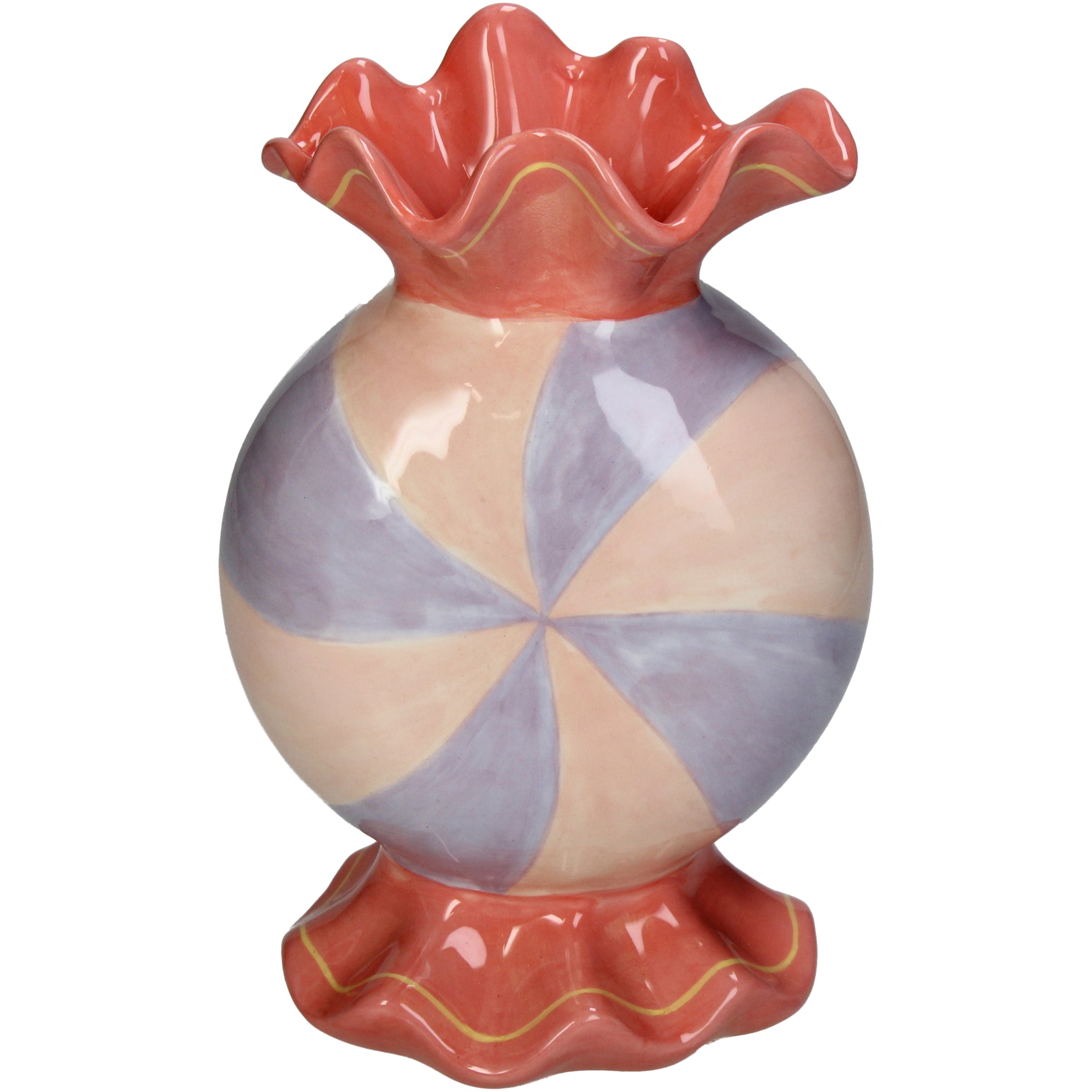Vase Candy Fine Earthenware, Elegant Decorative Vase
