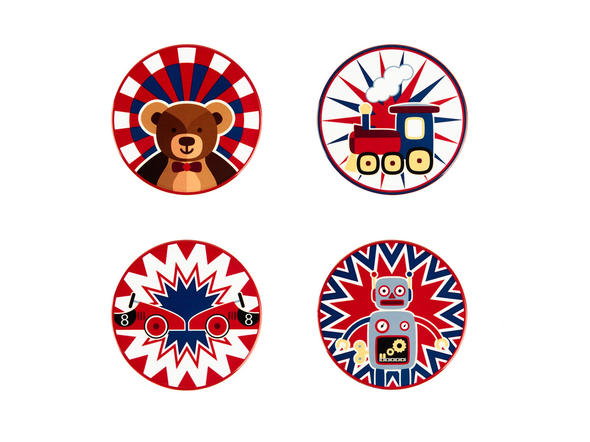 Vintage Toys Multi Decoration Coasters
