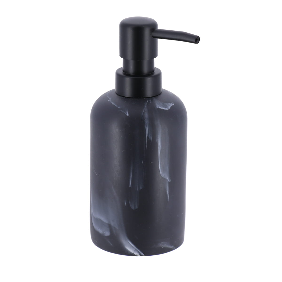 Marble Soap Dispenser Polyresin 300ml Black Pump Bathroom Accessory