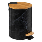 3L Softclose Lea Bin with Bamboo Lid