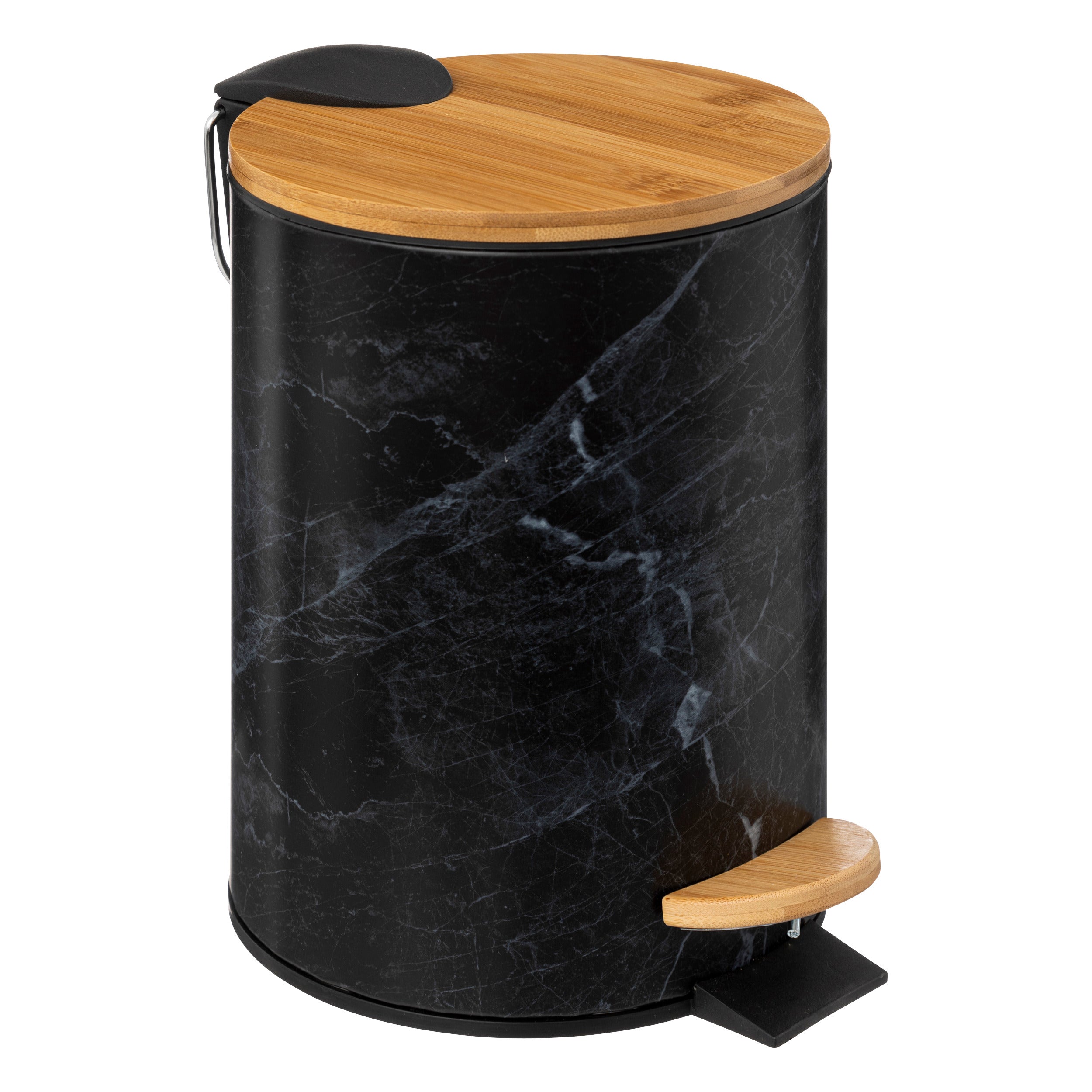3L Softclose Lea Bin with Bamboo Lid