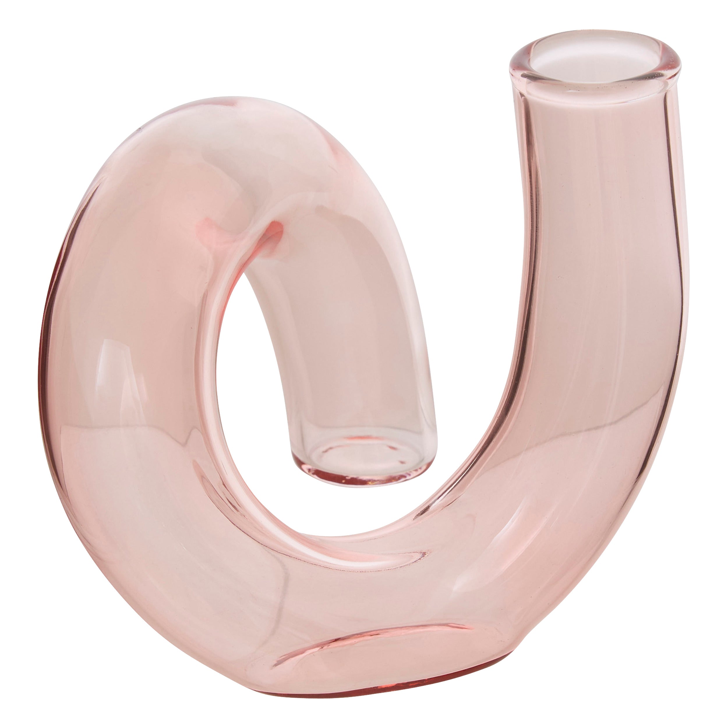 Bud Vase "Chéri" - Tubular Spiral Tinted Glass Bud Vase, 12 cm