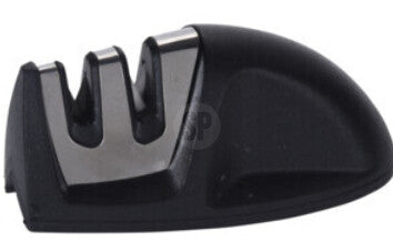 Knife Sharpener 2-Tier Kitchen Sharpener Black 9.5 x 5 x 4.5 cm