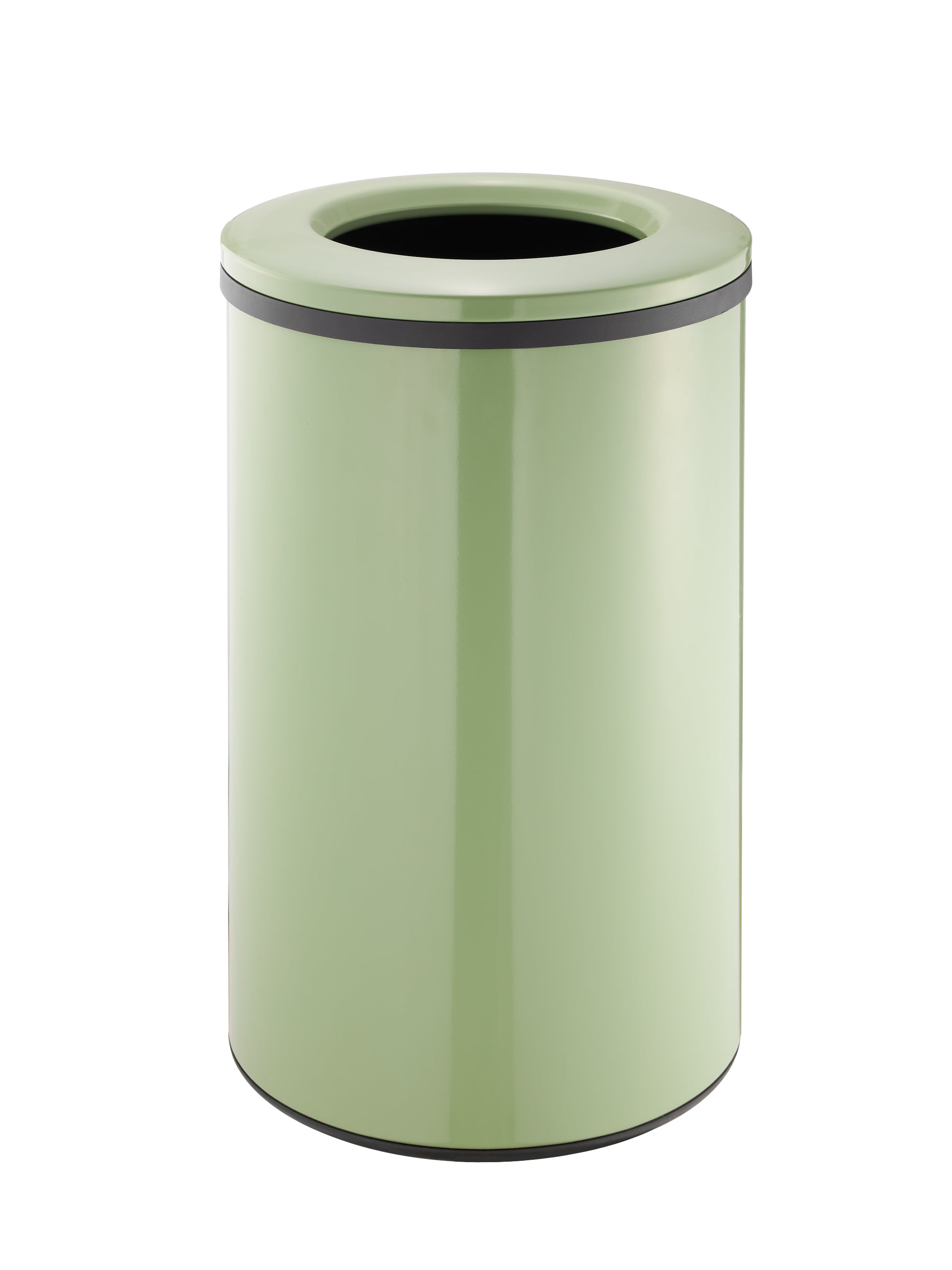 Open Top Bin - Mirror Polish Stainless Steel, Rustproof, 40L Capacity