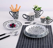 BOHEME NOIR 18 PIECES DINNER SET
