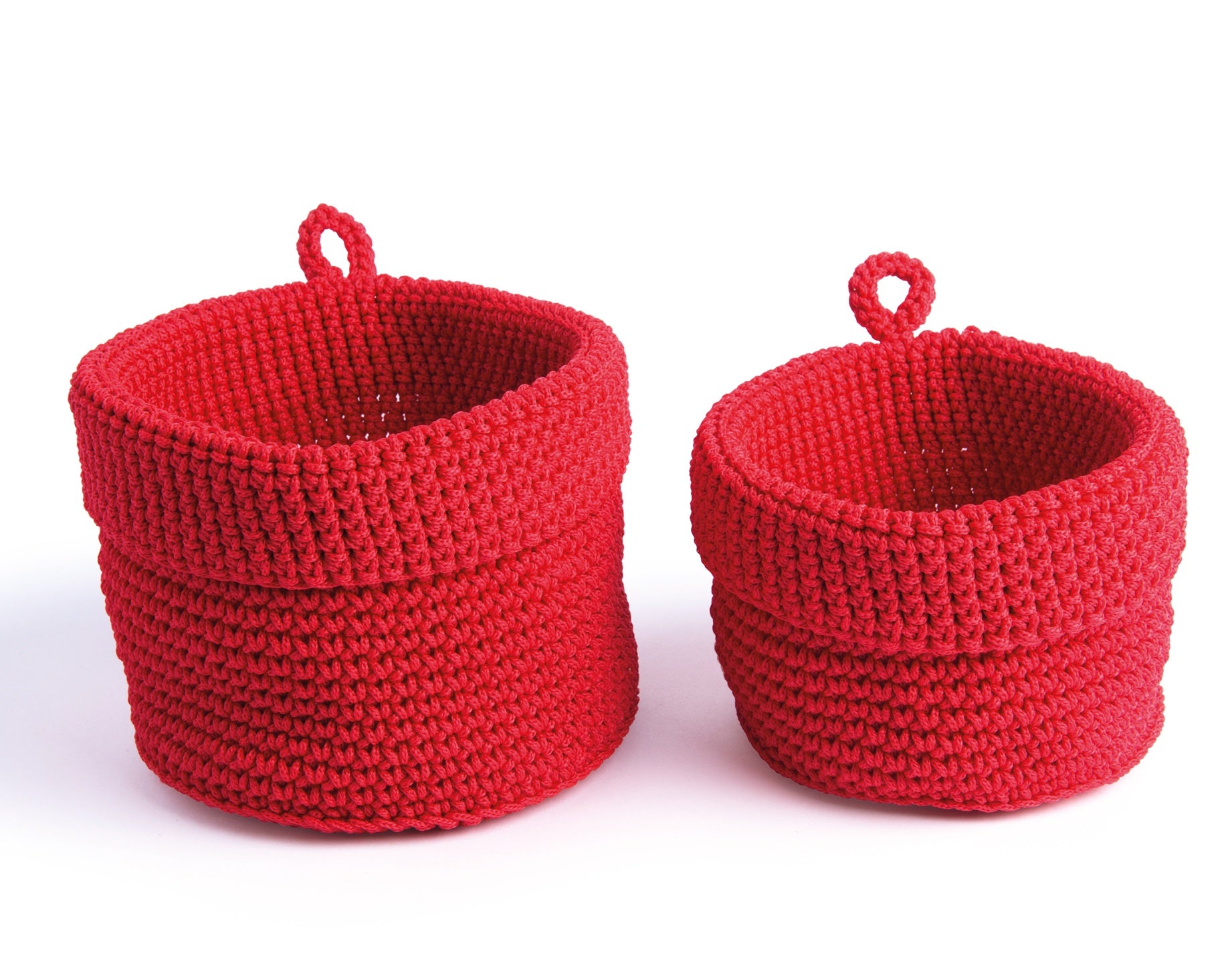 Set of 2 Polypropylene Round Baskets