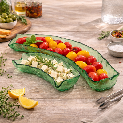 "HANDMADE" Curve Serving Bowl