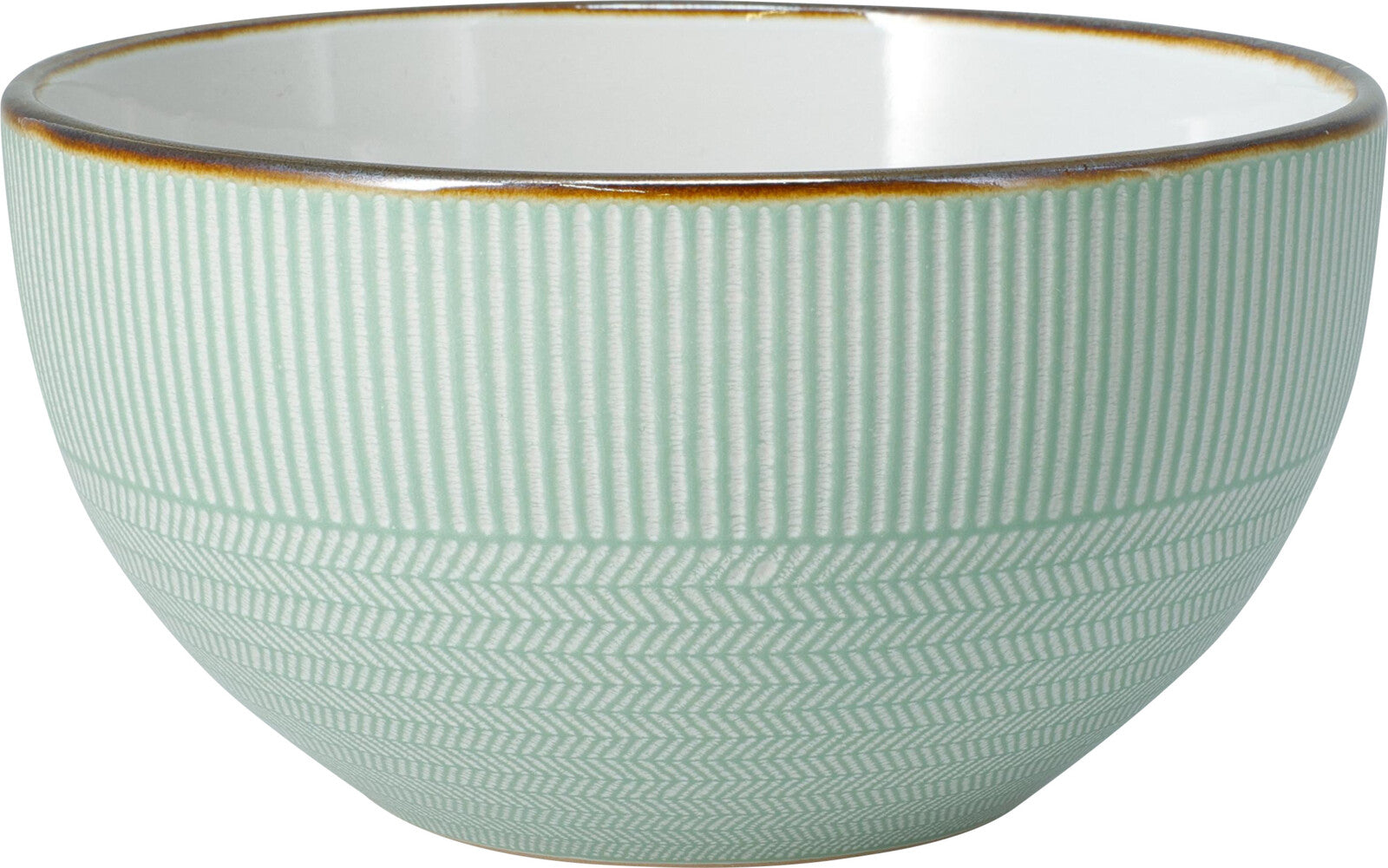 Stoneware Bowl 600ml Embossed Winter Garden D14xH7cm Pink Green Grey