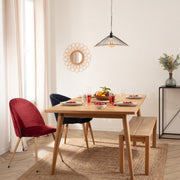 Rattan Flower Mirror Cayetana