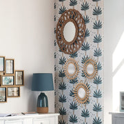 Sun Rattan Mirror X3: Wicker Structure, Bohemian Touch, 27 cm Diameter