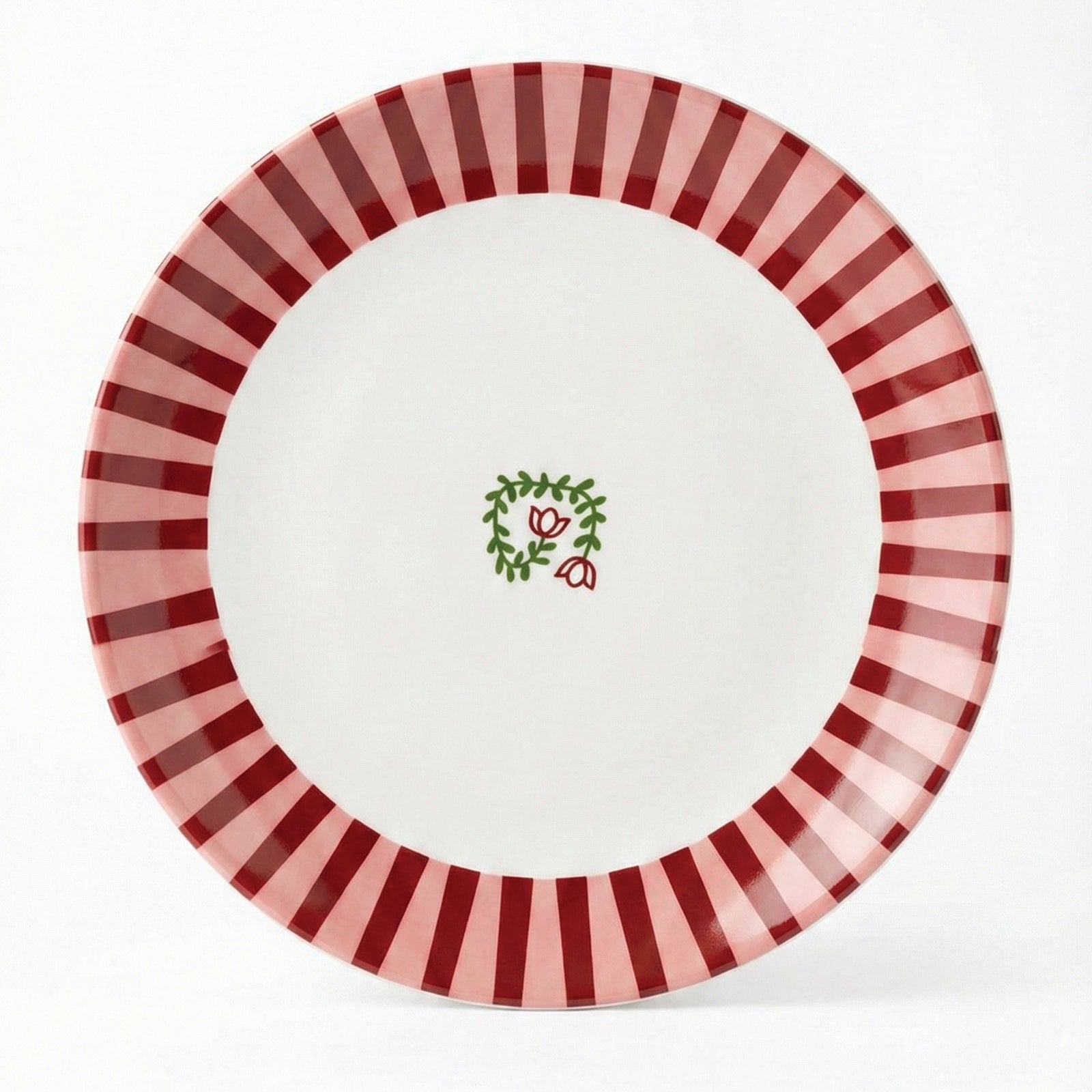 Handmade Porcelain Dessert Plate 21 cm Heart Design