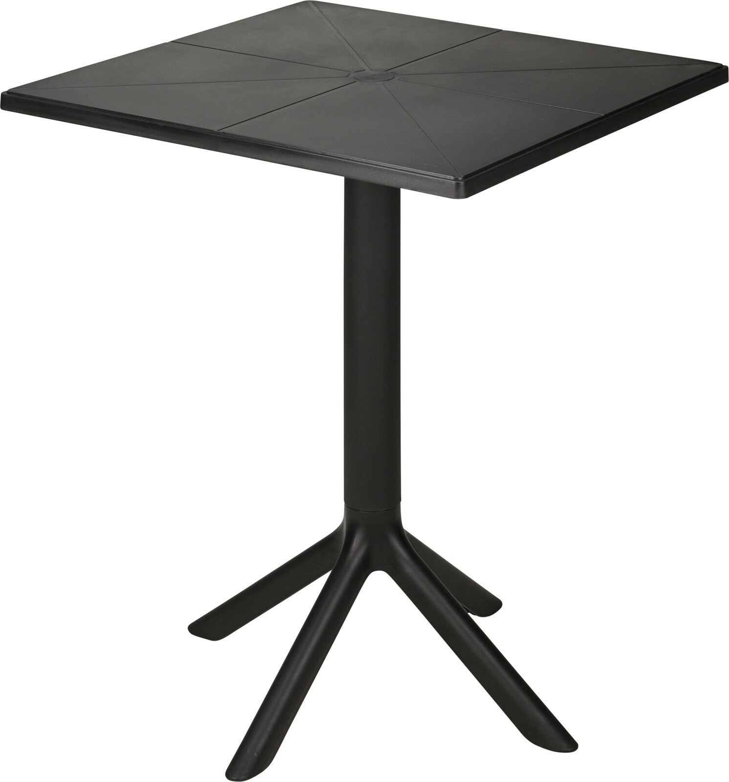 Sedona Square Outdoor Table 60.5×60.5×76.5 cm Black Polypropylene