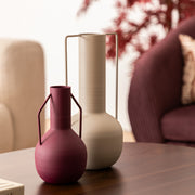 Sylvain Ruby Red Metal Vase