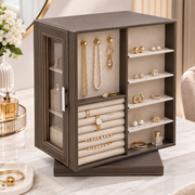 Leather Jewelry Box – 22.5 × 16 × 28 cm