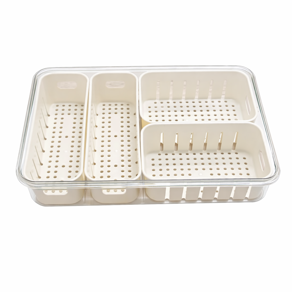 Multi Compartment Fridge Organizer 31x24x6 cm