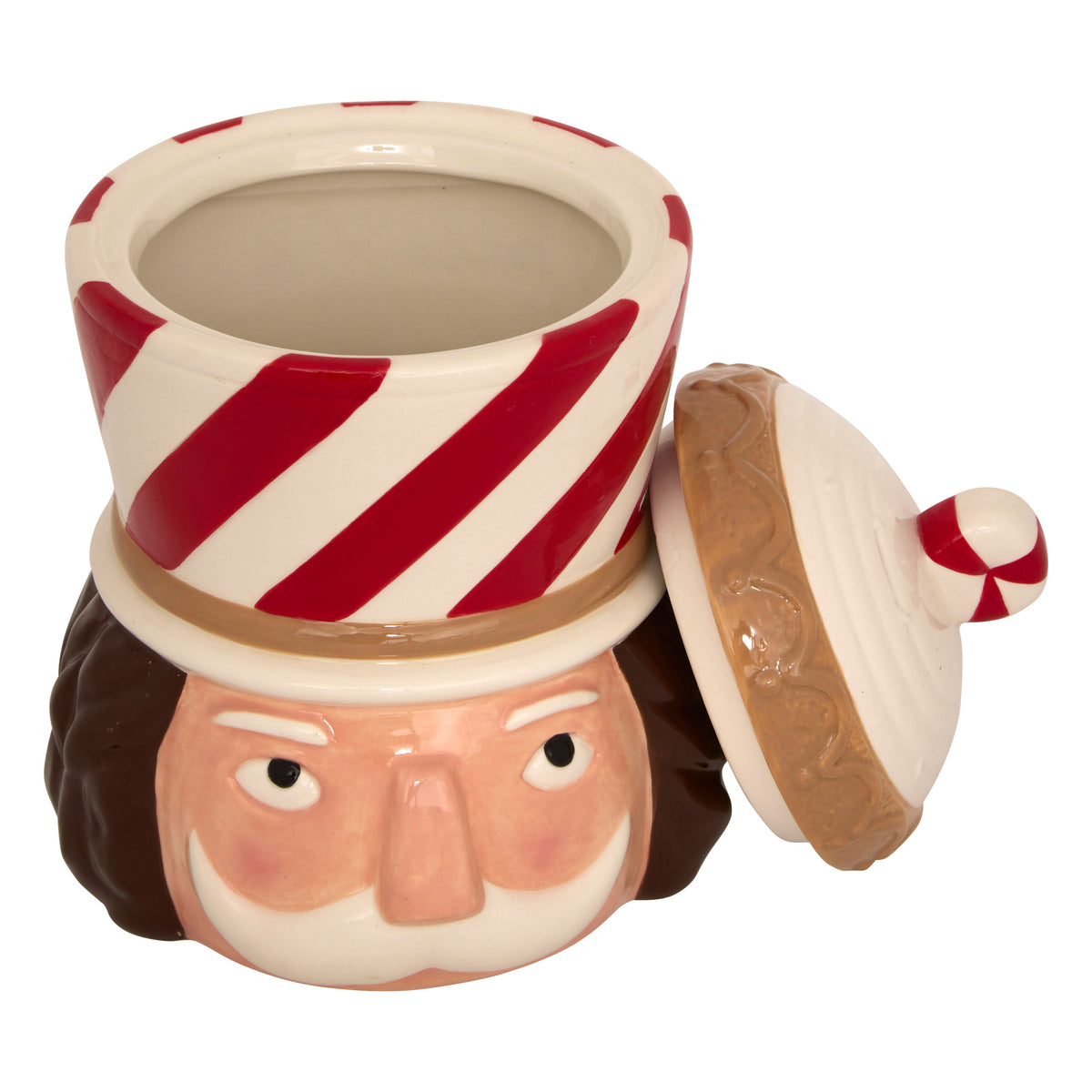 Nutcracker Cookie Jar Height 24 cm Ceramic – Dolomite Holiday Jar