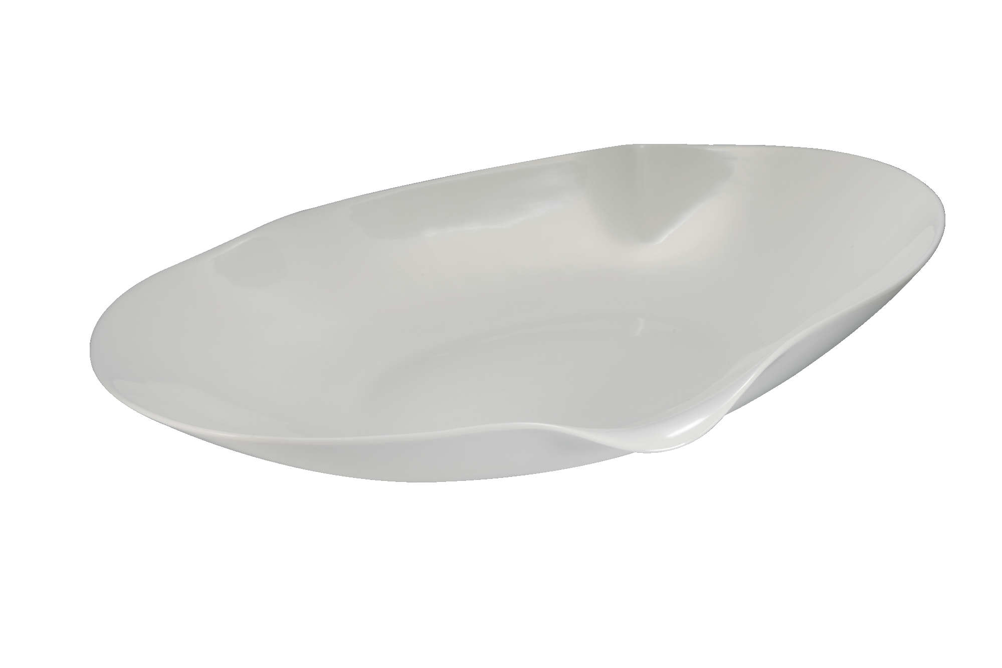Deep Oval Serving Bowl New Bone China Ocean-Inspired Serveware