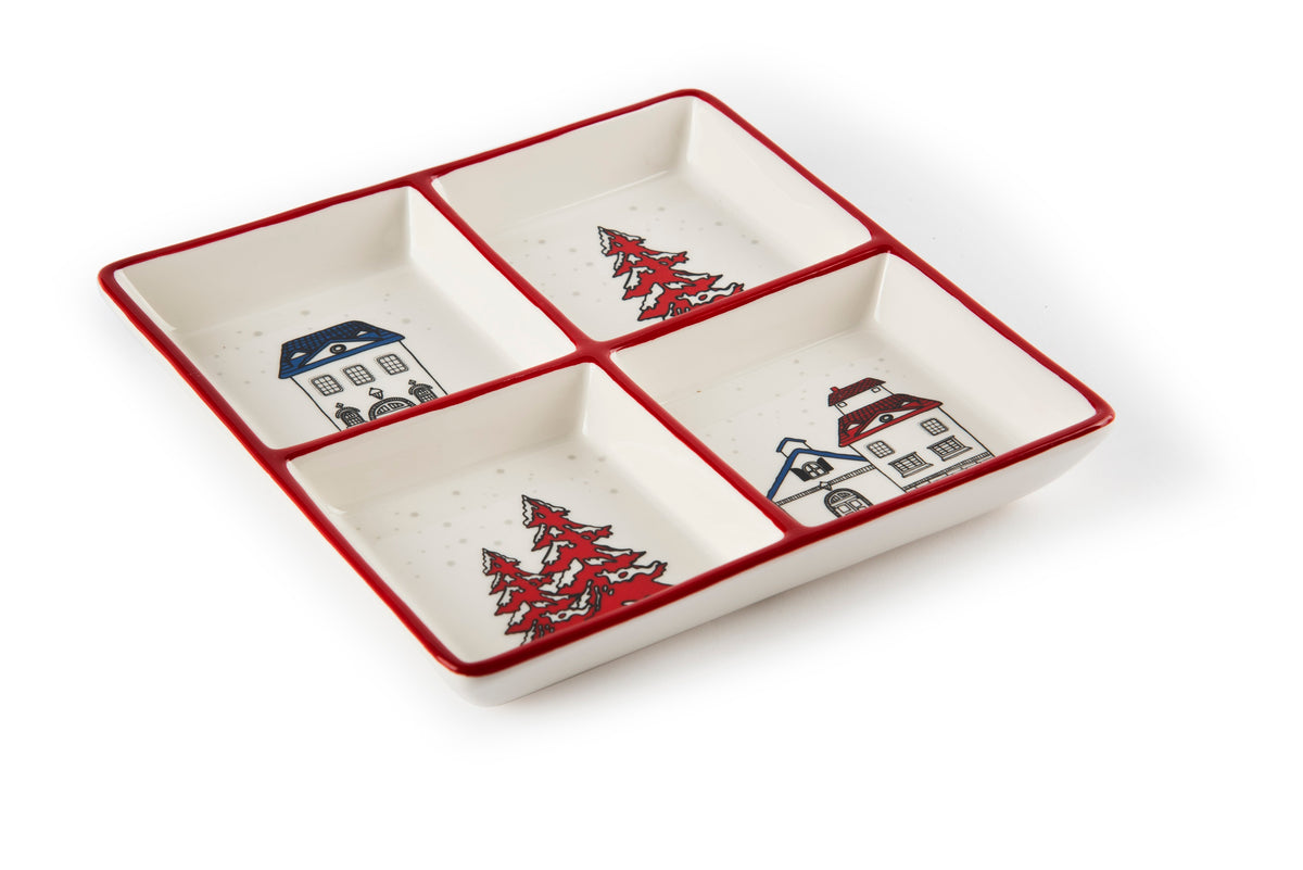 "INNSBRUCK" 4 Divided Dish for Festive Serving