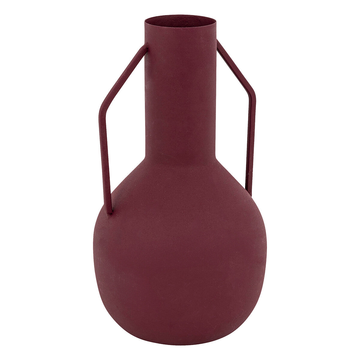 Sylvain Ruby Red Metal Vase