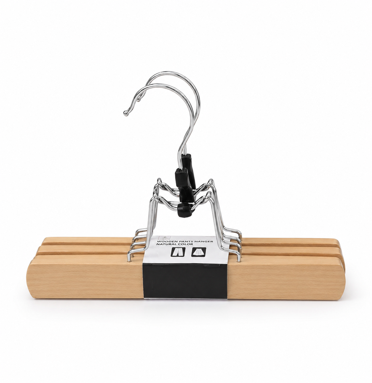 Set of 2 Wooden Clothes Hangers