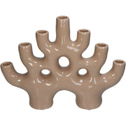 Porcelain Candle Holder Abstract Design Home Decor Accent