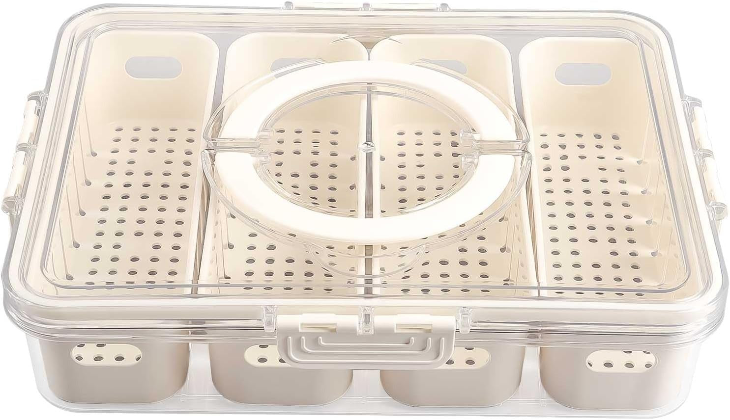 Food Storage Container with Lid, BPA Free, Stackable