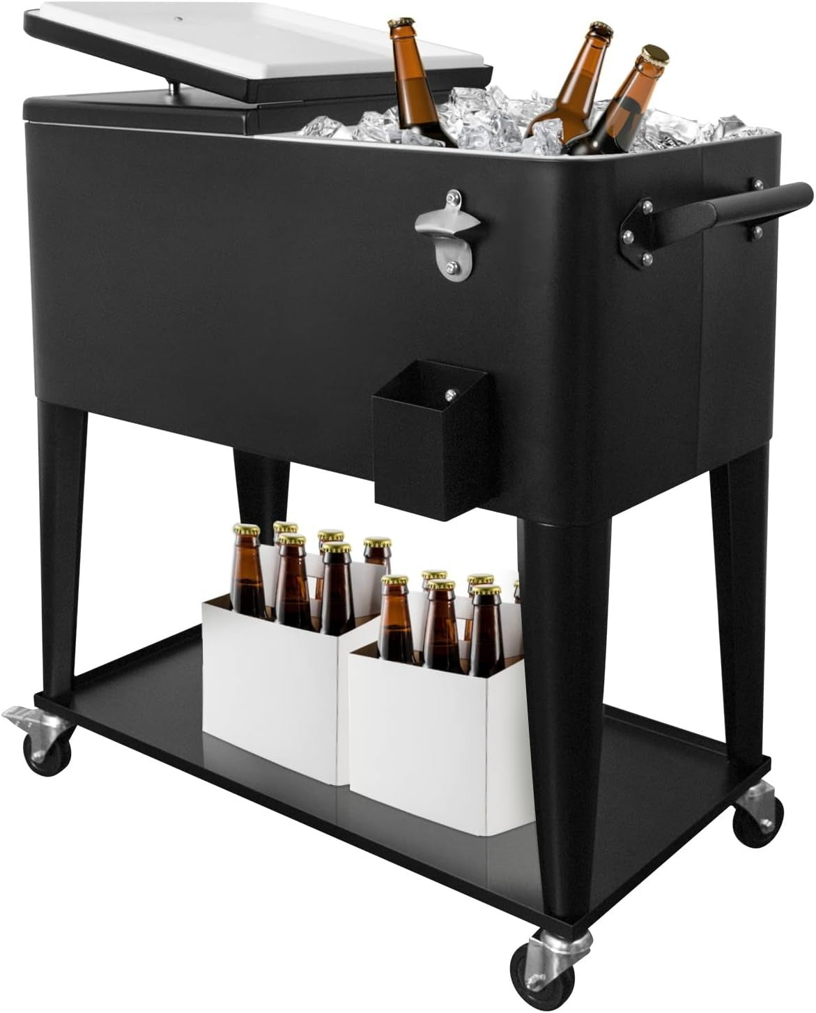 Rolling Cooler Cart with Wheels