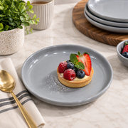 Grey Dessert Plate – 20.5 cm