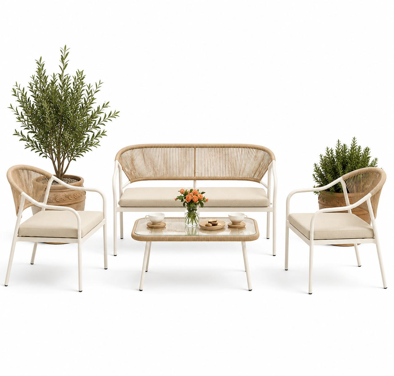 Steel Outdoor Lounge Set